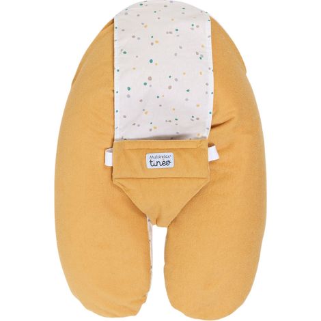 3-in-1 Maternity Pillow - TINEO - MULTIRELAX - Terry Cloth - Yellow / Polka Dots (1/5)