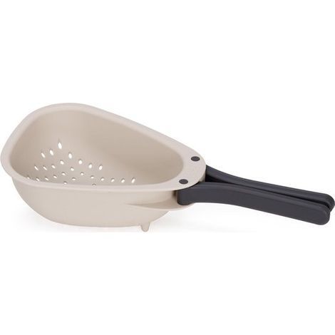 Colador pequeño con mango plegable, colador de cocina para verduras pequeñas, frutas y bayas, ahorra espacio. (1/5)