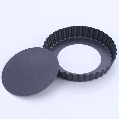Moule à tarte, pizza ou gâteau rond en acier au carbone antiadhésif de 20/15/23 cm (8/6/9 pouces), motif chrysanthème.(8 pouces) (1/4)