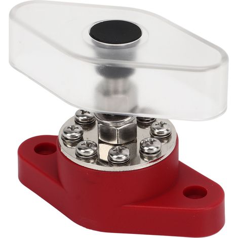 Bloc de distribution d'alimentation à 8 bornes, goujon de 3/8 po, barre omnibus universelle pour batterie 48 V CC 180 A, pour bateaux, camping-cars et caravanes. (1/5)