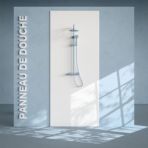 Panneau Douche PVC Blanc - L. 240 x l. 100 x ép. 1 cm
