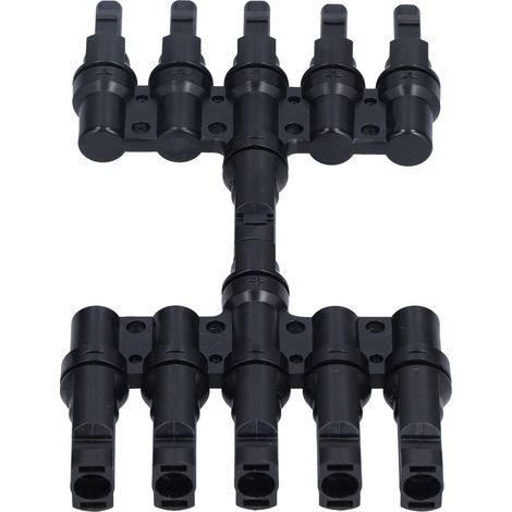 bis 5 Abzweigverbinder, 5-facher Solarmodul-Kabelverbinder, IP67 wasserdicht, Stecker/Buchse (1/5)