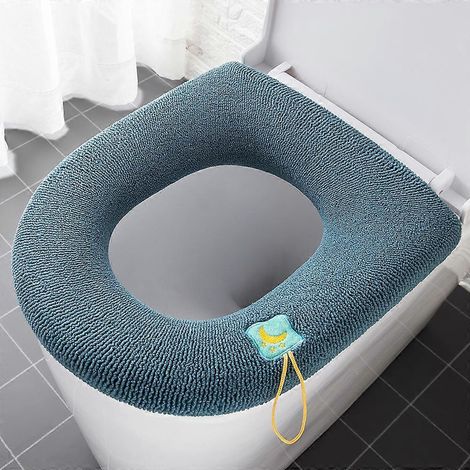 Lot de 4 coussins de siège de toilette, housses de siège de toilette épaisses, anneaux de toilette lavables pour la maison (1/4)