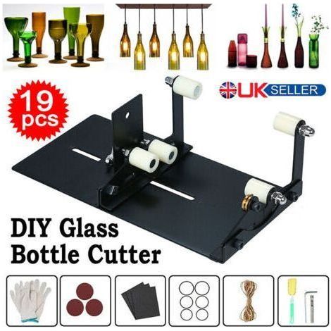 Nouvelle bouteille carrée bouteille en verre outil de coupe coupe-bouteille de vin outil de bricolage ensemble d'outils à main tête de coupe à trois lames (1/4)
