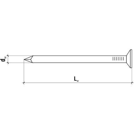 Clavos de construcción Screw-met 2.4x60 negros 5 kg (1/2)