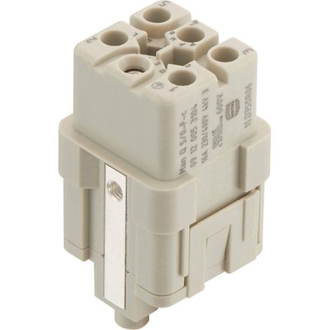 HARTING Han Q5/0 Buchseneinsatz (F) Crimp- / Schraubanschluss (PE), 5-polig+PE 230V/400V, 16A - 1 Stück