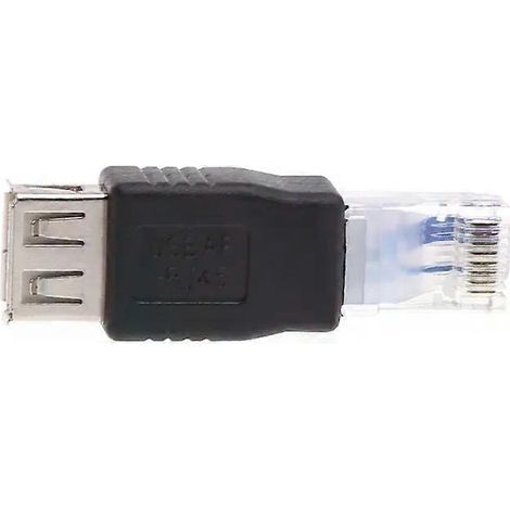 adaptateur USB vers Ethernet (USB 20 femelle vers LAN RJ45 8P8C mâle) (1/4)
