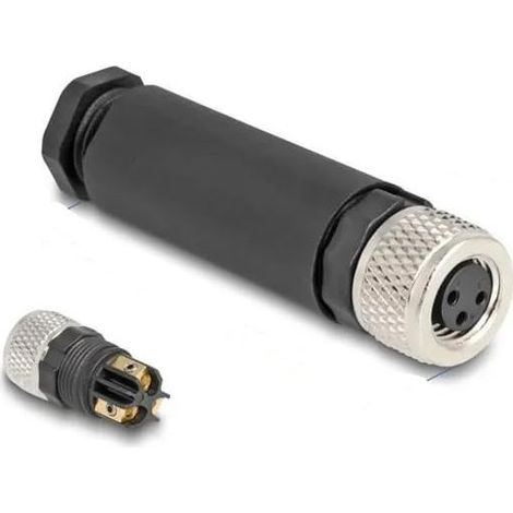 M8 STECKVERBINDER A-KODIERT 3 PIN FEMELLE POUR MONTAGE AVEC SCHRAUBANSCHLUSS 60531