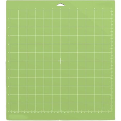 Set di 3 taglieri in carta e cartoncino, per cucito, graduati, 30 x 30 cm, verdi. (1/5)