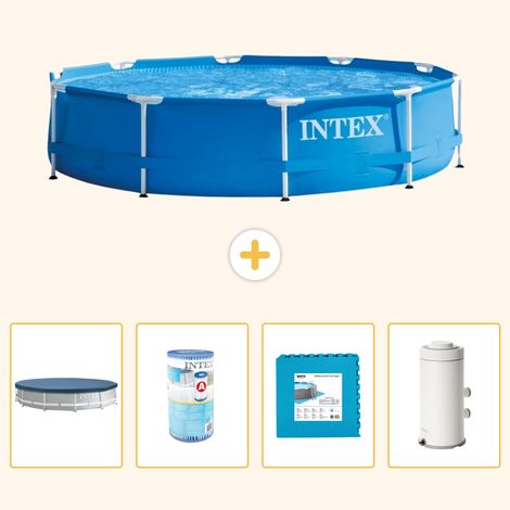 Intex Piscine Tubulaire Ronde - 366x76 cm - 5-pièces S80 (1/5)