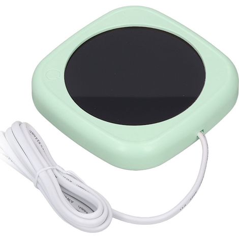 Chauffe-tasse automatique avec arrêt - Maintien température idéale pour café, lait, thé - Bureau et maison 220V - Vert (1/5)