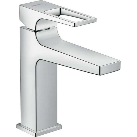 Hansgrohe Metropol Miscelatore monocomando lavabo 110 con maniglia a staffa e piletta push-open, 74507000 (1/4)