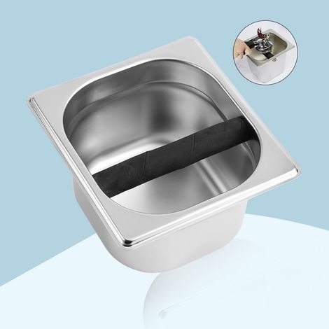 Boîte de rangement en acier inoxydable pour cafetière professionnelle (1/5)