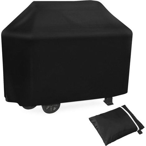 17061117 cm，Funda protectora impermeable para barbacoa，Funda protectora impermeable，Funda robusta para parrilla de exterior 210D，Negro (1/5)