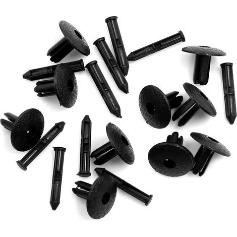 ABS 4mm Trou Diamètre Poussez Type Voiture Porte Garniture Aile Rivets Clip (Ensemble de 10) (1/4)
