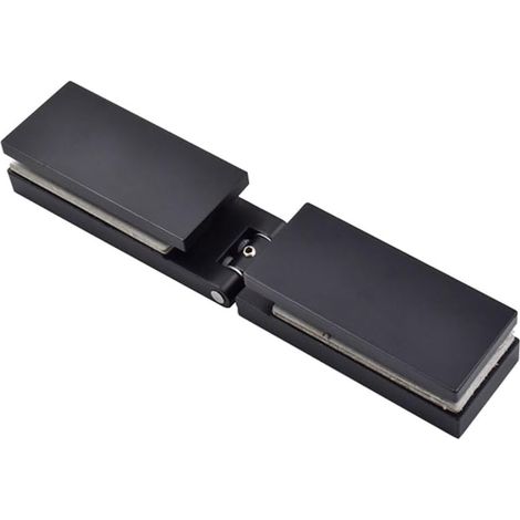 Charnière de porte de douche, charnière pivotante en acier inoxydable 304 pour porte battante de douche de 6 à 12 mm (180 degrés, noir mat) (1/5)