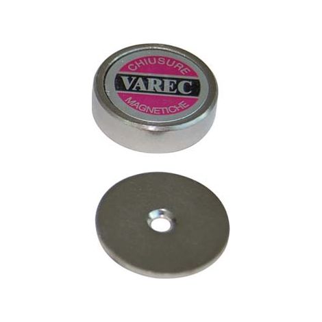 CRICCHETTO MAGNETICO A PASTICCA RP VAREC - MM 22 KG 3,0 + INCONTRO- 24 pezzi