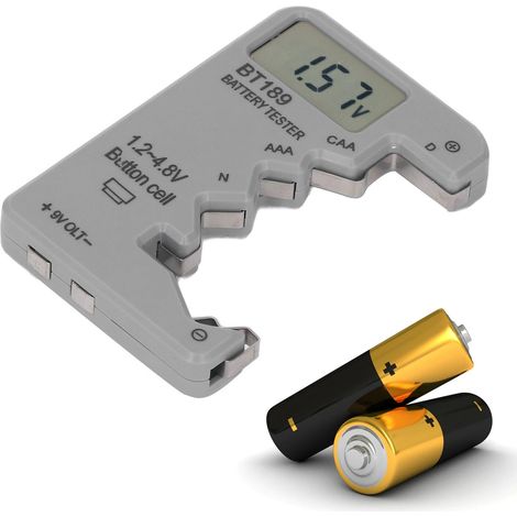 Ce testeur de piles/détecteur de piles rechargeables est utilisé pour tester les piles C/AA/AAA/D/N/9V/6F22 et les piles boutons 1,5V/3V. (1/5)