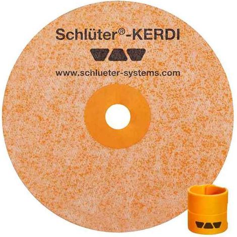 Schluter – Collerette d'étanchéité Kerdi-PAS 20-40 mm – Manchon en plastique – Conforme norme DIN 18534 – Pour environnements humides (1/3)