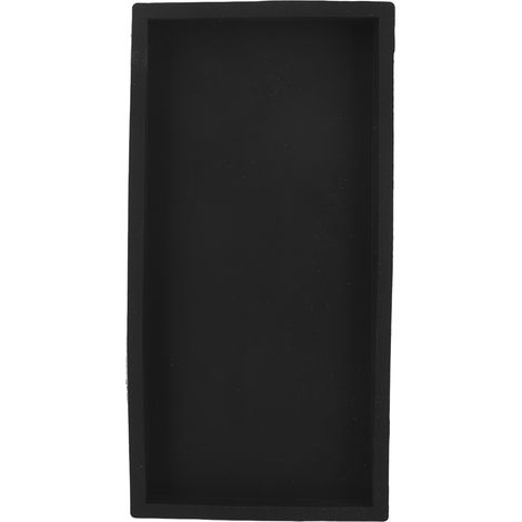 Plateau de Rangement en Silicone Noir pour Cuisine et Salle de Bain - Organisateur Cosmétique Compact (1/5)