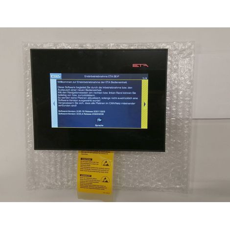 ETA Bedienteil BE-P Touch Austausch für SH/Hack/PU/PC - 001-5491-03-E
