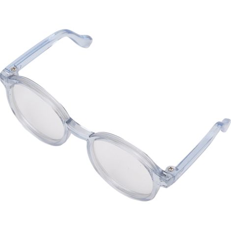 Lunettes pour animaux de compagnie en plastique transparent, élégantes, amusantes et mignonnes, pour chats et chiens, accessoires d'Halloween, bleu ciel (1/5)