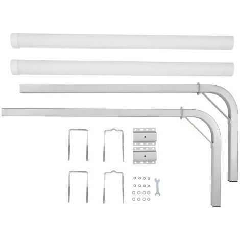 Guides de Remorques de Bateaux 121,5 cm Largeur Réglable de 16 cm Guide de Mise à l’Eau en Acier avec Tube en PVC Outil pour Jet-Skis Bateaux de Pêche Voiliers Dériveurs Bateaux Gonflables (1/4)