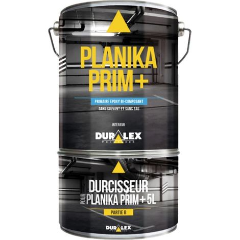 Primaire d'accroche époxy bi composant pour murs – 5 Litres – Pour béton ciré et carrelage – Lessivable et rendement 6m²/L – Duralex