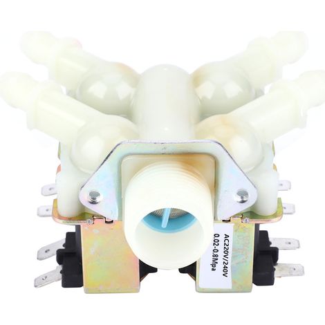 Electrovanne A 4 Voies - G3/4 Pouces - NC - 24 V DC 220-240 V AC - Raccord 1 Pouce - Pour Commande Industrielle - 1 Unite (1/5)