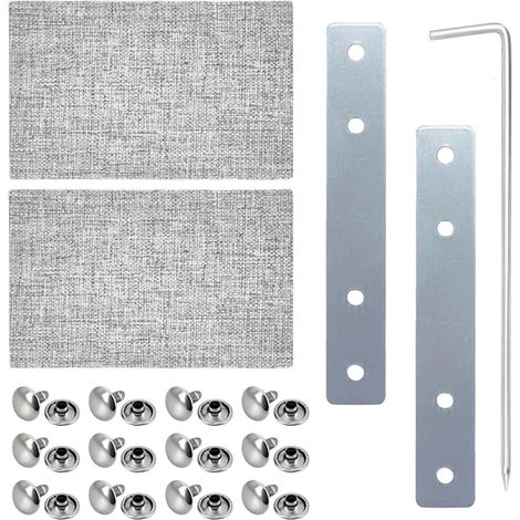 Reparaturset für Rollladenriemen (Riemenbreite: 20 bis 23 mm), kompatibel mit MAXI-Riemen, inklusive 2 hochwertiger Edelstahlplatten. (Riemen nicht im Lieferumfang enthalten) (1/5)