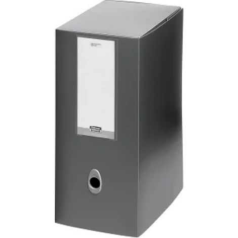 Caja de archivo de proyectos Leonardi A4 gris 35,5x25,5 cm - lomo de 12 cm