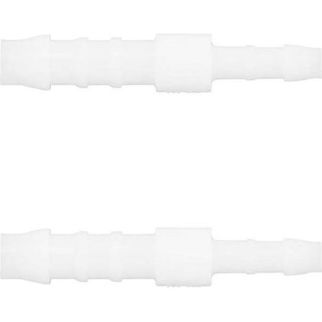 2x gerader I-förmiger Schlauchanschluss, 6 mm + 4 mm Durchmesser, Reduzieradapter, Kraftstoffschlauch für Rasenmäher, Traktor, Auto, Roller (1/2)