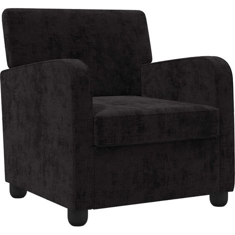 Sessel Schwarz Chenille vidaXL (1/5)