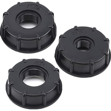 royaluxe - 3 pièces de barils chimiques de 1000 litres, joints de baril de tonne IBC, , joints en plastique, fil intérieur à 6 points (3/4 pouce) (1/5)