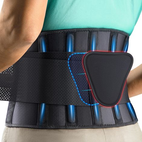 Ceinture de soutien lombaire - Ceinture de soutien ajustable pour les douleurs lombaires, la sciatique et les hernies discales.
