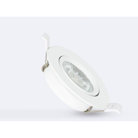 LED Downlight Einbaustrahler 5W Rund COB CRI90 Slim Ausschnitt Ø75 mm No Flicker 5000K Kaltweiß