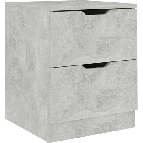 Maison Exclusive - Comodino Grigio Cemento 40x40x50 cm in Legno Multistrato (1/5)