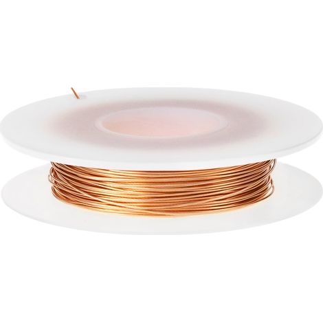 Fil Cuivre Pur Ø0.5mmX50M, Fil de Cuivre Nu - Conductivité et Ductilité pour Électronique et Artisanat (1/5)