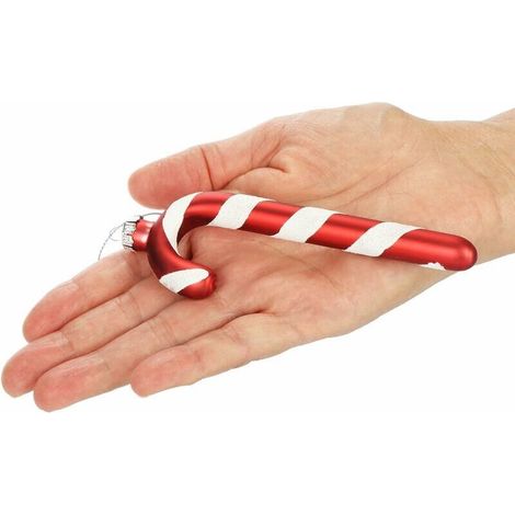 2 pendentifs en forme de canne à sucre pour sapin de Noël - Ornements pour sapin de Noël (1/5)