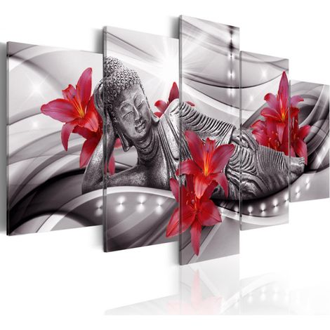 Tableau Imprimé "Relaxing Buddha" 100 x 200 cm (1/2)