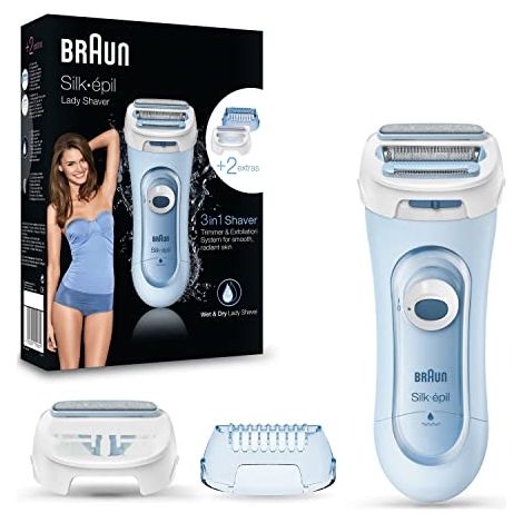 Braun LS 5160 1testina/testine Trimmer Blu rasoio da donna (1/4)