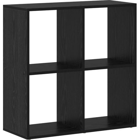 Maison Exclusive - Bücherregal Schwarz Eichen-Optik 69,5 x 29 x 6