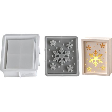 Set di stampi in silicone a tema albero di Natale (1/2)
