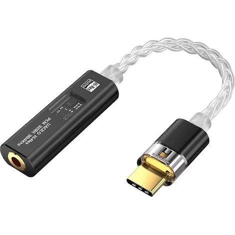 Adaptateur USB-C vers prise casque 3,5 mm, amplificateur audio DAC Type-C, convertisseur AUX stéréo Hi-Fi pour casque CX31993 MAX97220 A (1/5)