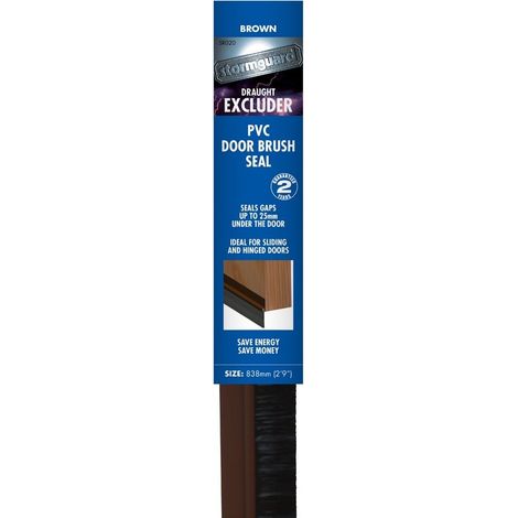 Stormguard 02SR0200914B - Paraspifferi sottoporta a spazzola, 914 mm, colore: Marrone (1/3)