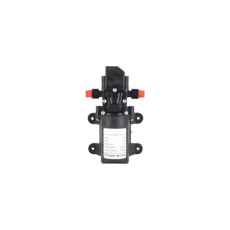 Pompe à eau auto-amorçante DC 12V 60W Débit 5L/min Pression 116Psi Hauteur d'aspiration 1,5m Pour nettoyage et systèmes solaires