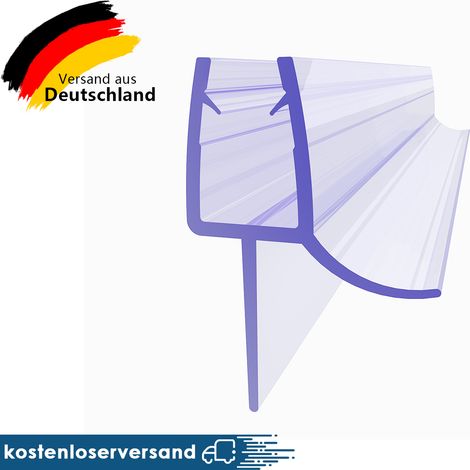 Ersatzdichtung Duschdichtung 120cm Wasserabweiser Duschprofil 6mm für Duschtür (1/5)