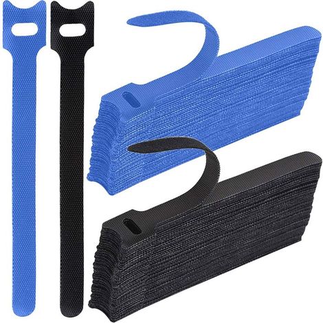 100pcs Adjustable Cable Ties, Multipurpose Cable Ties, Loop Fastener Cable Ties, Reusable Cable Ties, Cable Management Ties for Home (1/5)