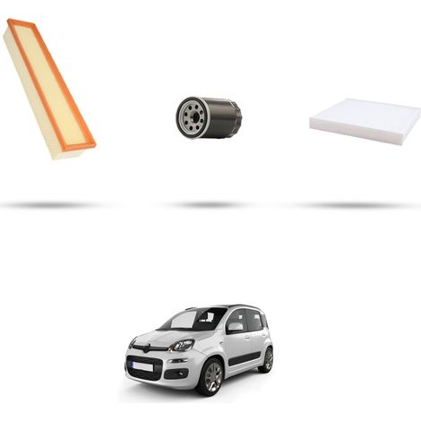 Kit tagliando 3 filtri compatibile con Fiat Panda III 1.2 51kw dal 2012 (1/4)