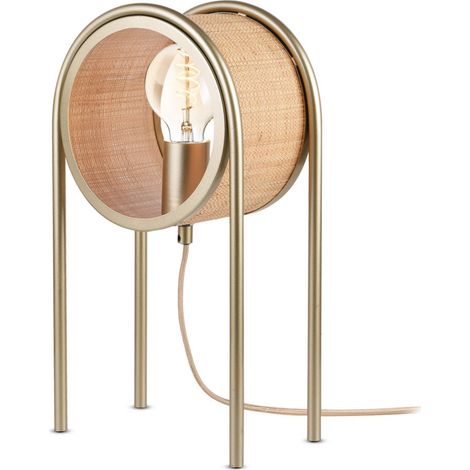 Lámpara de mesa Bob de fibra natural (1/4)
